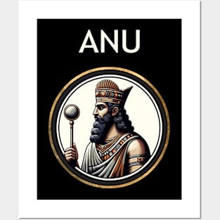 Anu Mesopotamian Sky God Ancient Mythology Posters and Art